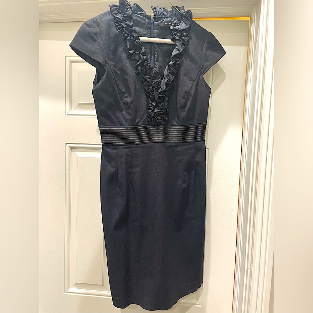 Sandra Darren Women’s Blue Jean Work/Casual Dress